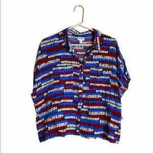 Lularoe Amy Americana Dolman Button down top